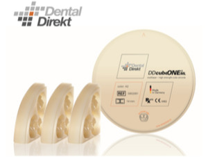 DD cube ONE ML multilayer (HT+) translucence 45%, pevnost 1250 MPa