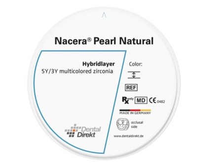 DD Nacera® Pearl Natural, multilayer zirkon, translucentní, D4, 16 mm