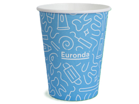 Euronda papírové kelímky, Graffiti modré, 1000 ks 200ml