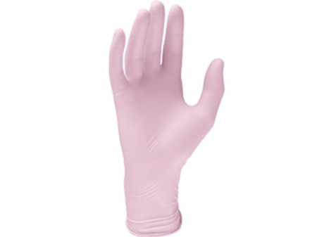 Rukavice LATEX Monoart 100ks růžová vel. XS