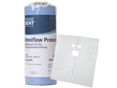 Omniflow protect-ochranná profylaktická rouška pro pacienta sv.modrá, 60x54cm, 40ks, 83605