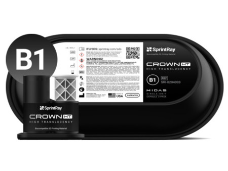 SprintRay Crown HT B1 Single Unit Capsule, 3 ks