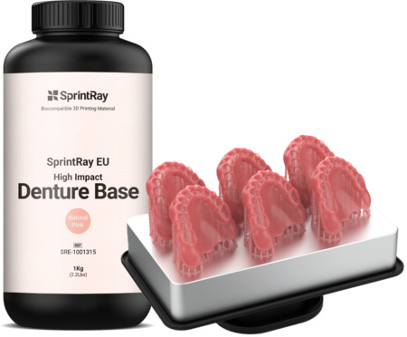 SprintRay EU High Impact Denture Base - Natural pink  1kg