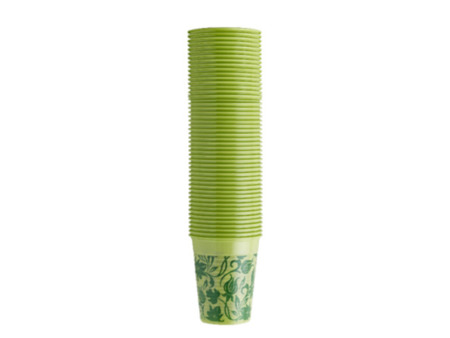 Euronda Monoart kelímky FLORAL, zelené 3000ks 200ml